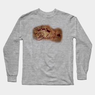 Believe Cave Art Long Sleeve T-Shirt